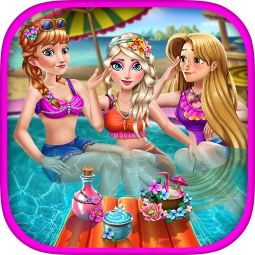 Princess Pool Party Game Icon