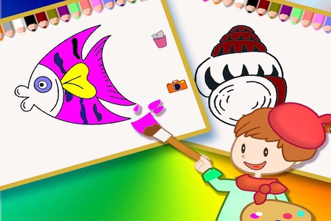 Coloring Book 6 - Making the sea animal colorful screenshot 2