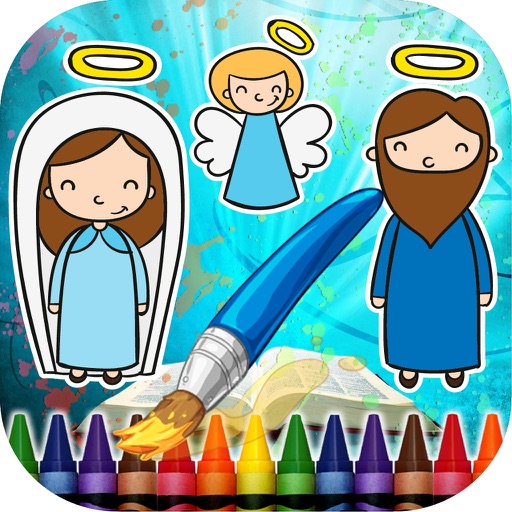 Coloring Book Bible Icon