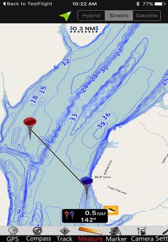 Chickamauga GPS Fishing Charts screenshot 2