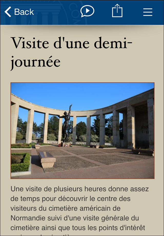 Cimetière américain de Normandie screenshot 2