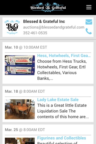 Blessed & Grateful Auctions screenshot 2