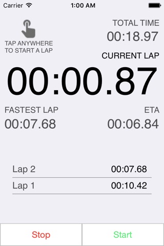 Lap Timer+ screenshot 3