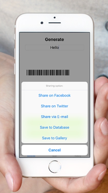 BarCode ToolBox: Bar code, Data Matrix, QRcode generator & reader to generate, share and save it. screenshot-3