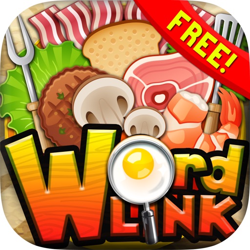 Words Link : Food and Drinks Search Puzzles Game Free with Friends icon