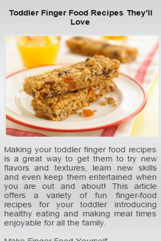 Finger Food Recipes screenshot 2