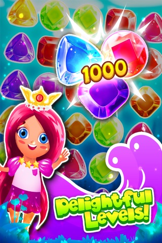 Jewel's Smash Match-3 - diamond game and kids digger's mania hd free screenshot 4