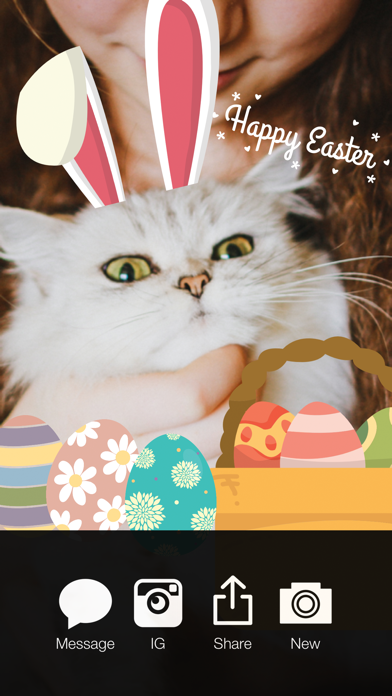 How to cancel & delete Happy Easter - Easter Celebration Everyday FREE Photo Stickers from iphone & ipad 3