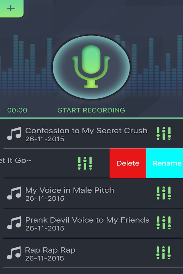 Simple Voice Changer - Sound Recorder Editor with Male Female Audio Effects for Singing screenshot 3