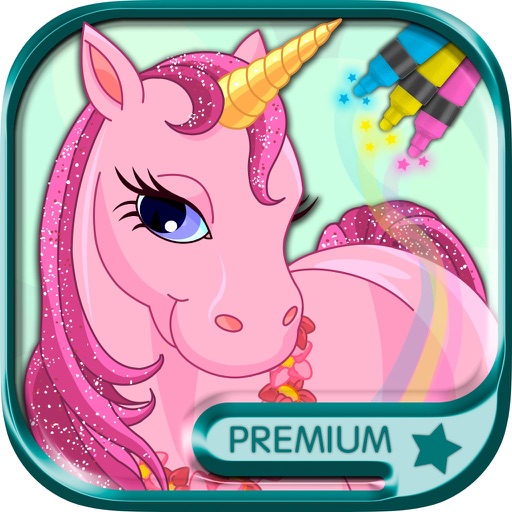 Paint pictures of unicorns Drawings of unicorn coloring or painting the magical unicorn ...