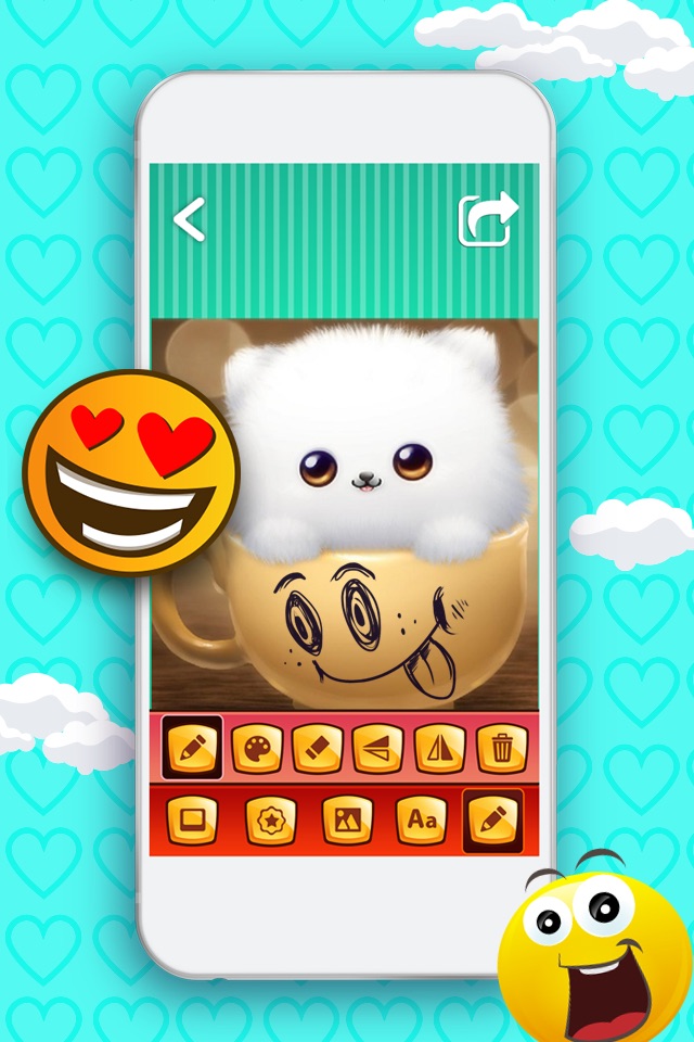 Funny Photo Editor with Emoji Stickers Camera: Add Smiley Face Stamps to Pics for Instant Makeover screenshot 3