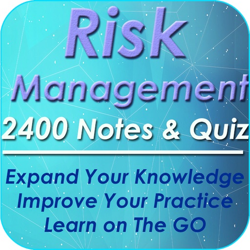 Risk Management: 2400 Study Notes, & Quizzes