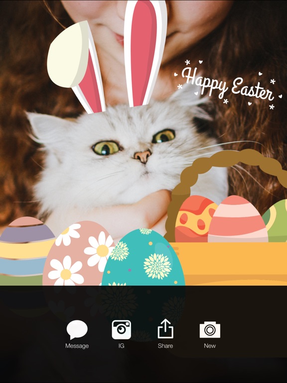 【图】Happy Easter – Easter Celebration Everyday FREE Photo Stickers(截图3)