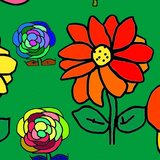 Color Garden - Live Adult Coloring Book Icon