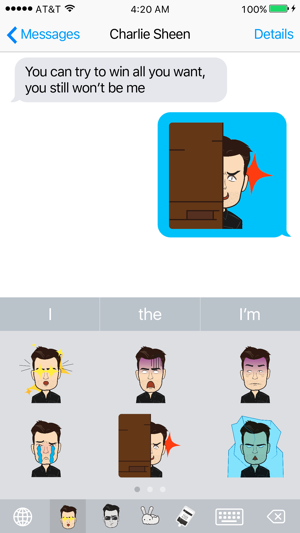 Sheenoji - The Charlie Sheen Keyboard(圖4)-速報App