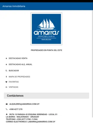 Captura 1 Amarras Inmobiliaria iphone