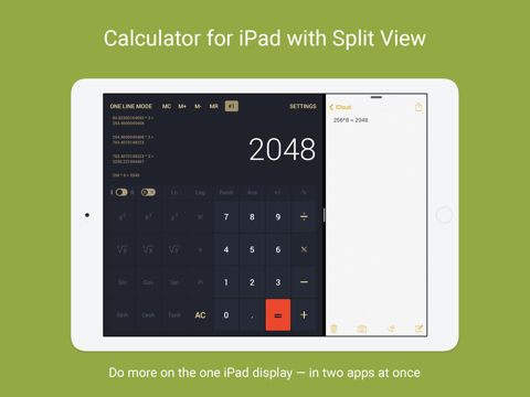 Скриншот из Calcly: Free Universal Calculator for iPad