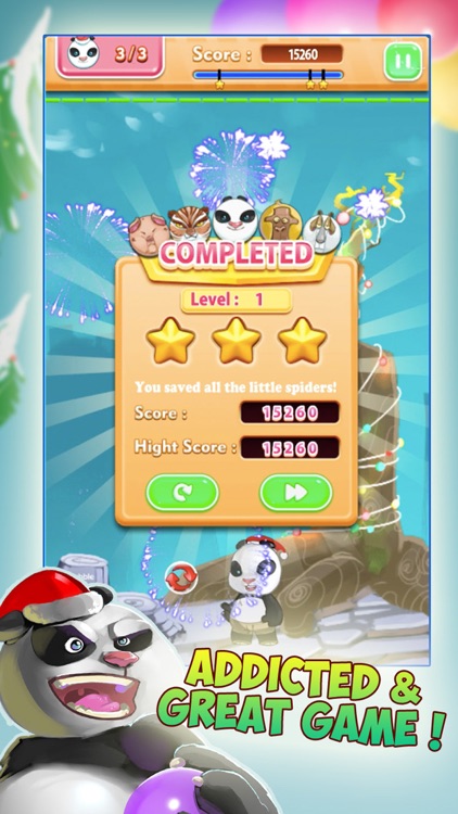 Santa Panda Bubble Christmas screenshot-3
