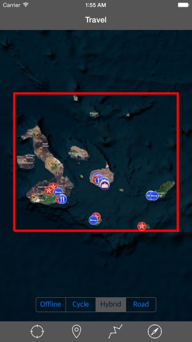 GALAPAGOS ISLANDS – GPS Travel Map Offline Navigator Screenshot 1