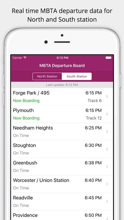 MBTA Departure Board