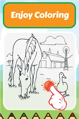 Game screenshot Coloring My Cute Farm Animals for Preschool boy and girl hack