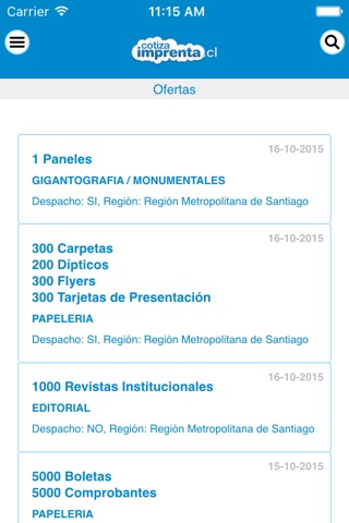 cotizApp chile screenshot 2