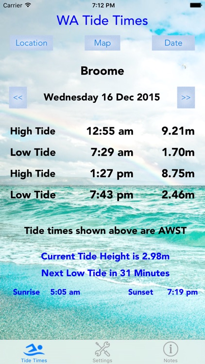 WA Tide Times