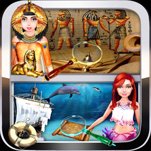 Egyptian & Underwater Civilizations hidden objects puzzle game
