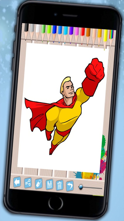 Super heroes coloring pages paint heroes drawings - Premium