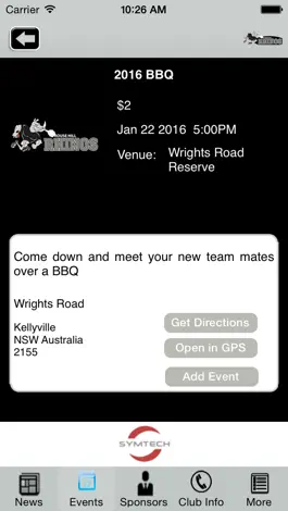 Game screenshot Rouse Hill Rhinos Junior Rugby League Club hack