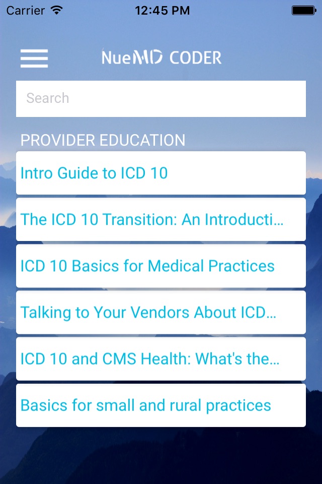 NueMD ICD-10 Coder screenshot 3