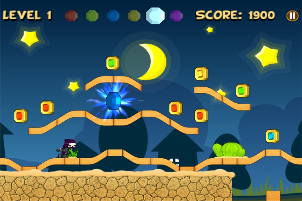 Amazing Baby Clumsy Ninja Run : 2D Free Game screenshot 4