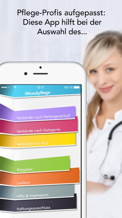 iWundpflege – Wundauflagen Sammlung und Ratgeber App für die Kitteltasche screenshot-0