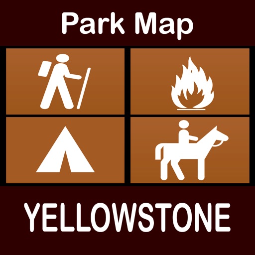 Yellowstone National Park : GPS Hiking Offline Map Navigator icon