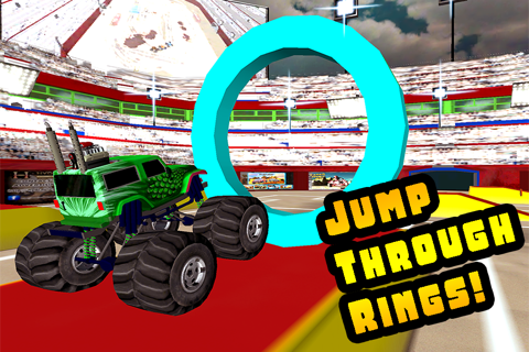 3D Monster Truck Smash Parking - Nitro Car Crush Arena Simulator Game FREE screenshot 2