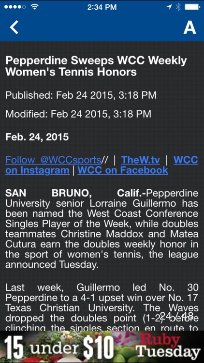 WCC Sports