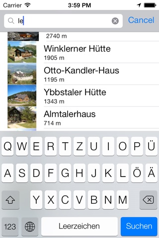 Hüttn Finder screenshot 2