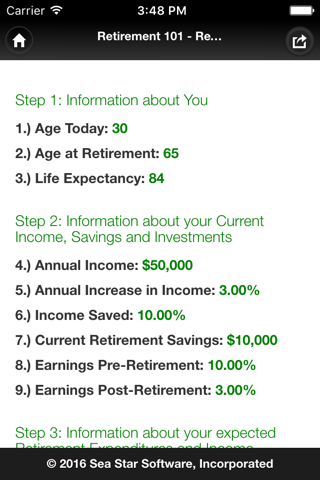 Retirement Calculator 101 screenshot 2