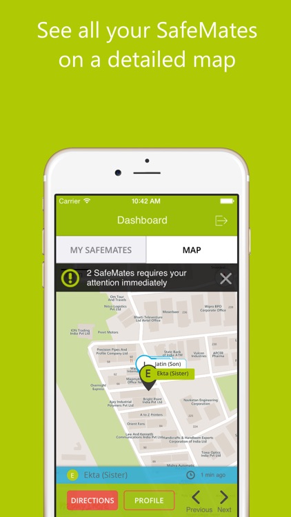 SafeMate: Real time location of your loved ones