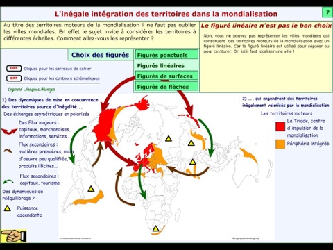 Croquis de géographie - L’inégale intégration des territoires dans la mondialisation screenshot 4