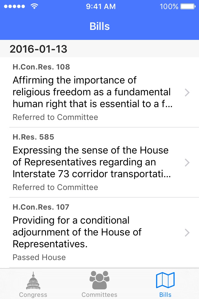 MyCongress - Your Guide to the US Congress screenshot 4