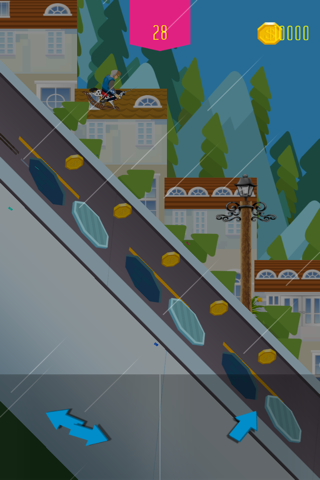 Mountain Hill Rush Racing In Down Town - Free Longboard Games For boys and Girls Rider screenshot 3