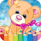 Bear Zoo Drawing Coloring Book - Cute Caricature Art Ideas pages for kids