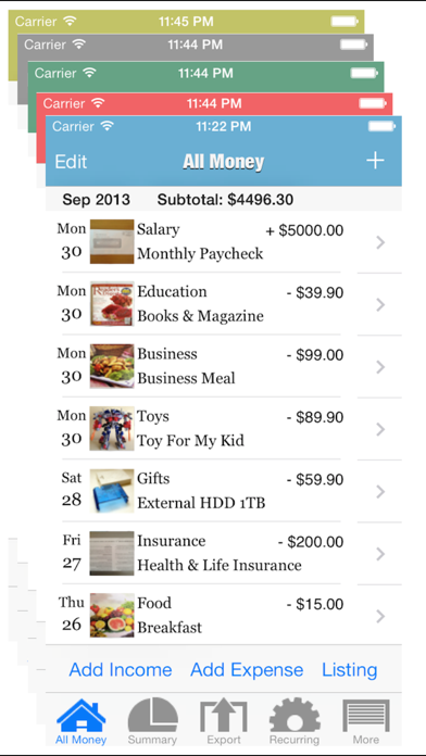 Daily Expenses screenshot1