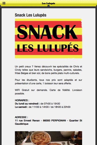 Snack Les Lulupés screenshot 3