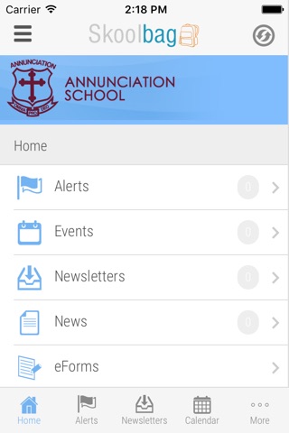Annunciation School - Skoolbag screenshot 2