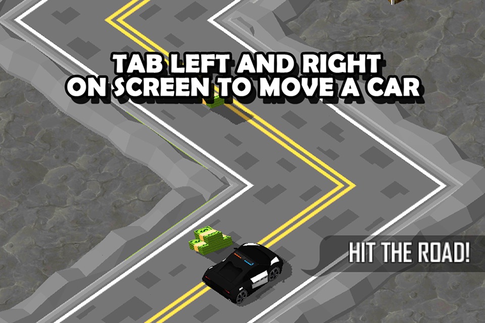 3D Zig-Zag  Car -  On The Run with Maze Road Racing Game screenshot 2
