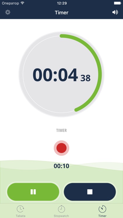 Tabata timer from OneTwoFit: stopwatch for trainings and workout