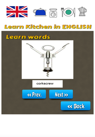 Learn Kitchen Words in English Language screenshot 4