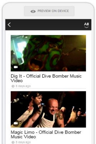 Official Dive Bomber Music App screenshot 4